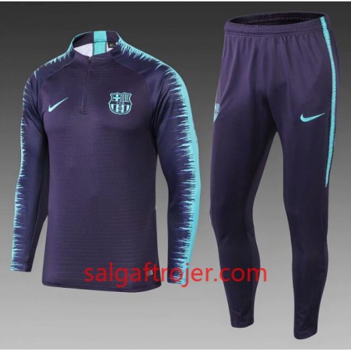 FC Barcelona Sweatshirt Dragt Blå 2018-2019 FC Barcelona Sweatshirt Dragt Blå 2018-2019